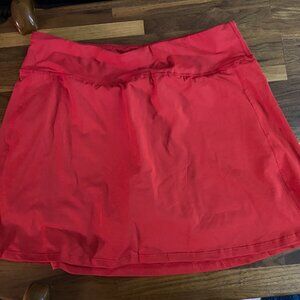 RED TENNIS SKORT XL NWOT